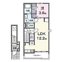 広島県府中市広谷町（賃貸アパート1LDK・2階・42.56㎡） その2