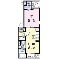 広島県福山市南蔵王町５丁目（賃貸アパート1LDK・2階・34.08㎡） その2