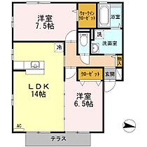 広島県福山市神辺町大字新道上（賃貸アパート2LDK・1階・66.26㎡） その2