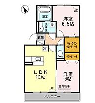 広島県福山市水呑町（賃貸アパート2LDK・3階・58.07㎡） その2