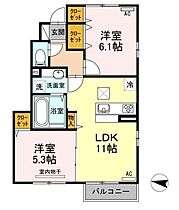 広島県福山市神辺町大字川南（賃貸アパート2LDK・1階・51.57㎡） その2