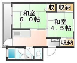 岡山県都窪郡早島町早島（賃貸マンション2K・2階・33.51㎡） その2