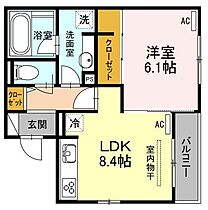 広島県福山市三之丸町（賃貸アパート1LDK・3階・40.30㎡） その1