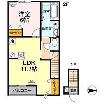 広島県福山市大門町野々浜（賃貸アパート1LDK・2階・45.59㎡） その2