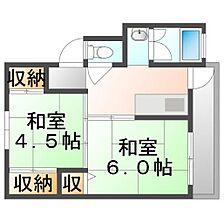 岡山県倉敷市真備町有井（賃貸マンション2K・3階・33.51㎡） その2