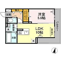 広島県福山市西町１丁目（賃貸アパート1LDK・1階・40.31㎡） その1