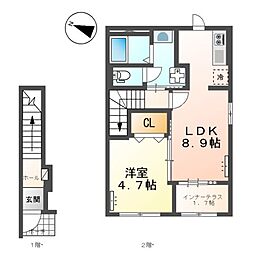 間取図画像 1LDK