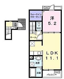 エービーフィールド 1LDKの間取図画像