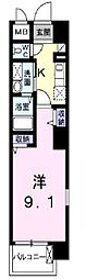 ローズエスペランサ 1Kの間取図画像