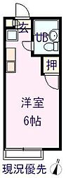 ハインハイツ小林1 ワンルームの間取図画像