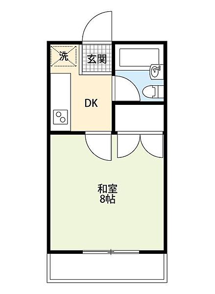 グリーンベルI 27｜静岡県袋井市方丈6丁目(賃貸アパート1K・2階・23.14㎡)の写真 その2