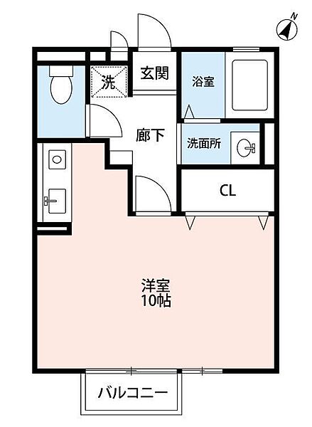 メゾン・ド・リンデン　A 205｜静岡県掛川市長谷2丁目(賃貸アパート1R・2階・29.25㎡)の写真 その2