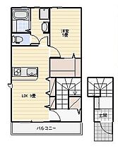 (仮)小松新築アパート 202 ｜ 静岡県浜松市浜名区小松538、537-4、537-5(仮)（賃貸アパート1LDK・2階・40.99㎡） その2