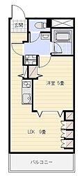 アルコV 1LDKの間取図画像