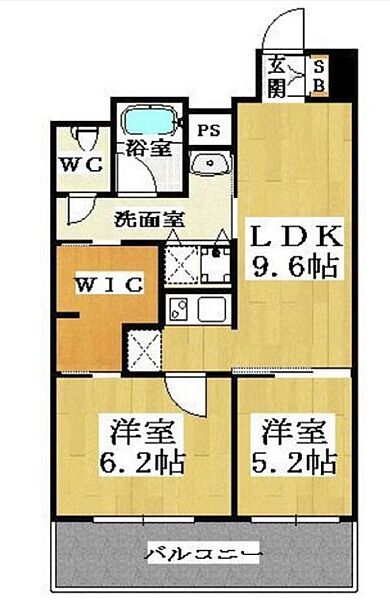 大阪府大阪市中央区島之内2丁目(賃貸マンション2LDK・10階・57.00㎡)の写真 その2