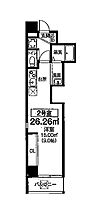 大阪府大阪市北区天神橋3丁目（賃貸マンション1R・2階・26.26㎡） その2