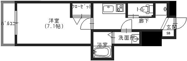 L-IDEA MINAMIHORIE ｜大阪府大阪市西区南堀江1丁目(賃貸マンション1K・6階・23.83㎡)の写真 その2