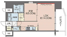 プレジオ九条 1504 ｜ 大阪府大阪市西区本田2丁目（賃貸マンション1LDK・15階・46.02㎡） その2