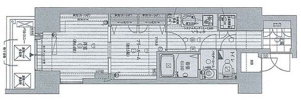 大阪府大阪市北区太融寺町(賃貸マンション1SK・7階・34.02㎡)の写真 その2