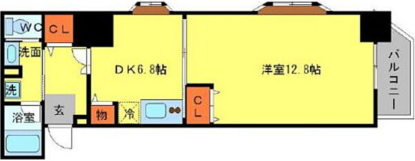 アーデン土佐堀 ｜大阪府大阪市西区江戸堀1丁目(賃貸マンション1DK・8階・51.27㎡)の写真 その2