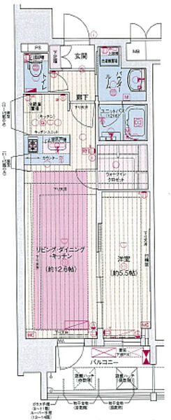 大阪府大阪市中央区南船場1丁目(賃貸マンション1LDK・4階・42.74㎡)の写真 その2