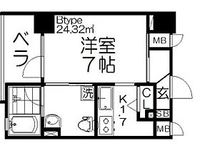 大阪府大阪市西区南堀江2丁目9-16（賃貸マンション1K・3階・24.32㎡） その2