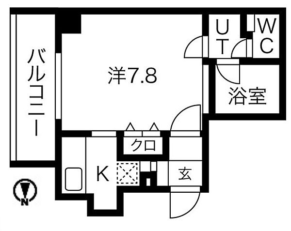 大阪府大阪市城東区蒲生3丁目(賃貸マンション1K・4階・24.31㎡)の写真 その2