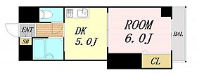 ノルデンハイム新北野  ｜ 大阪府大阪市淀川区新北野3丁目（賃貸マンション1DK・5階・26.77㎡） その2