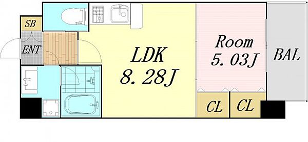 Choei65プレジオ中津 ｜大阪府大阪市北区大淀北1丁目(賃貸マンション1LDK・5階・38.65㎡)の写真 その2