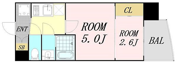 セレニテ阿波座ミラク ｜大阪府大阪市西区川口3丁目(賃貸マンション2K・11階・23.31㎡)の写真 その2