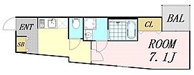 K sResidence阿倍野昭和町  ｜ 大阪府大阪市阿倍野区王子町2丁目（賃貸アパート1K・2階・27.70㎡） その2