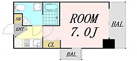 セレニテ中津  ｜ 大阪府大阪市北区中津7丁目（賃貸マンション1K・5階・25.02㎡） その2