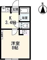 コスモタウン　Ｅ棟 102 ｜ 佐賀県佐賀市鍋島1丁目（賃貸アパート1K・1階・23.18㎡） その2