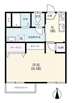 コーポ植木 202 ｜ 佐賀県佐賀市鍋島町大字蛎久（賃貸アパート1K・2階・36.89㎡） その2