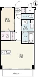 アコール鍋島 1LDKの間取図画像