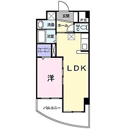 ヴィラコートラ・セーヌ 1LDKの間取図画像