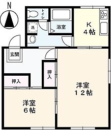 コスモタウンC 2Kの間取図画像