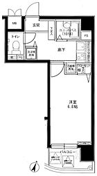 メインステージ西麻布2 1Kの間取図画像