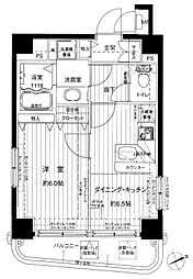 メインステージ浅草 1DKの間取図画像