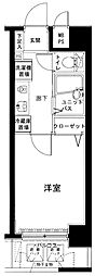 メインステージ巣鴨 1Kの間取図画像