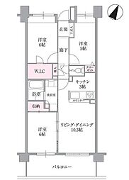 グーディッシュ北小金 3LDKの間取図画像
