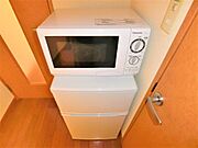 電子レンジ・冷蔵庫を完備です。
