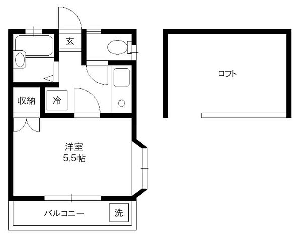 グリーンパーク萩中 201｜東京都大田区萩中３丁目(賃貸アパート1K・2階・17.64㎡)の写真 その2