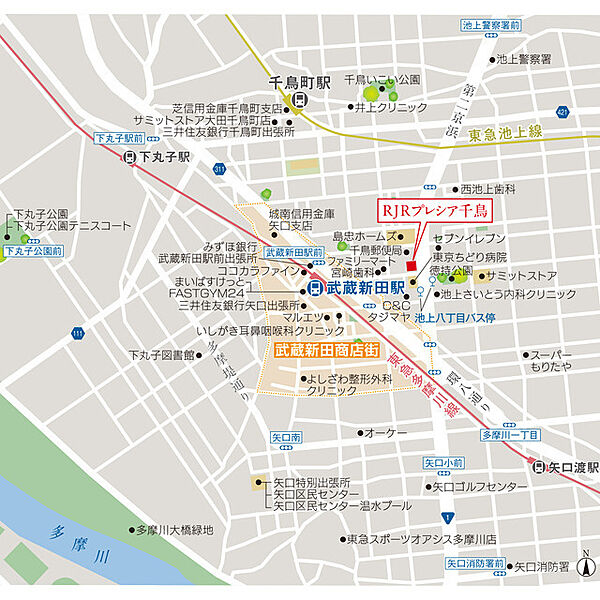 ＲＪＲプレシア千鳥 1001｜東京都大田区千鳥２丁目(賃貸マンション2LDK・10階・54.74㎡)の写真 その14