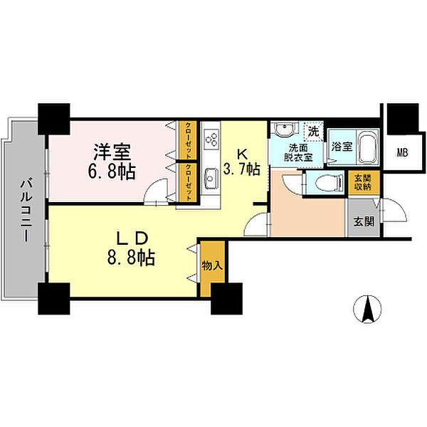 品川シーサイドビュータワー　I 1215｜東京都品川区東品川４丁目(賃貸マンション1LDK・12階・53.40㎡)の写真 その2