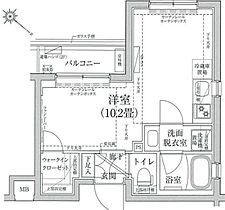 東京都大田区鵜の木３丁目（賃貸マンション1R・4階・25.86㎡） その2