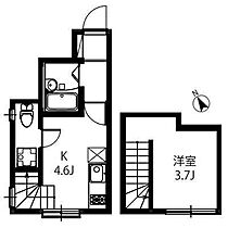 モダンラフォンテ南六郷 105 ｜ 東京都大田区南六郷２丁目（賃貸アパート1DK・1階・25.26㎡） その2