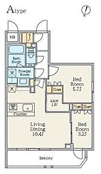 クレストコート池上六丁目 2階2SLDKの間取り