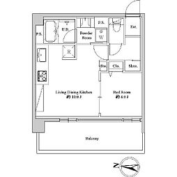東急池上線 池上駅 徒歩5分の賃貸マンション 7階1LDKの間取り