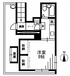 杉ビル ワンルームの間取図画像